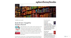 Desktop Screenshot of aplaceformybooks.wordpress.com