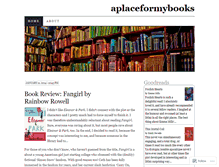 Tablet Screenshot of aplaceformybooks.wordpress.com