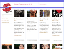 Tablet Screenshot of butterflyacademymua.wordpress.com