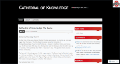Desktop Screenshot of cathedralofknowledge.wordpress.com