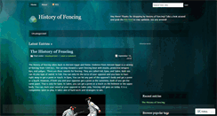 Desktop Screenshot of historyoffencing.wordpress.com