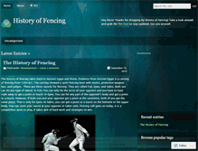 Tablet Screenshot of historyoffencing.wordpress.com