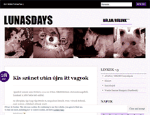 Tablet Screenshot of lunasdays.wordpress.com