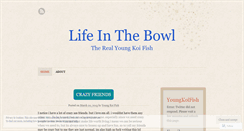 Desktop Screenshot of lifeinthebowl.wordpress.com
