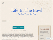 Tablet Screenshot of lifeinthebowl.wordpress.com