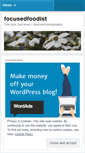 Mobile Screenshot of focusedfoodist.wordpress.com