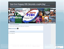 Tablet Screenshot of expopyme.wordpress.com