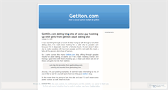 Desktop Screenshot of getitondating.wordpress.com