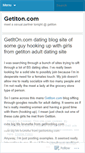 Mobile Screenshot of getitondating.wordpress.com