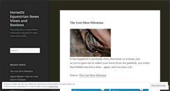 Desktop Screenshot of horseoz.wordpress.com
