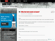 Tablet Screenshot of bukfidy.wordpress.com