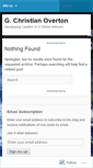 Mobile Screenshot of christianoverton.wordpress.com