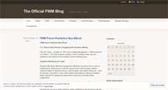 Desktop Screenshot of fwmblog.wordpress.com