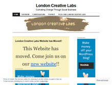 Tablet Screenshot of londoncreativelabs.wordpress.com