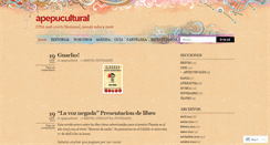 Desktop Screenshot of apepucultural.wordpress.com