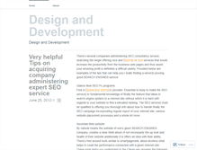 Tablet Screenshot of designanddevelopments.wordpress.com