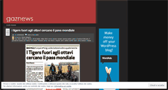 Desktop Screenshot of gaznews.wordpress.com
