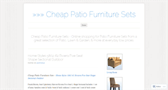 Desktop Screenshot of cheappatiofurnituresets1.wordpress.com