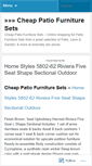 Mobile Screenshot of cheappatiofurnituresets1.wordpress.com