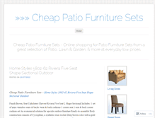 Tablet Screenshot of cheappatiofurnituresets1.wordpress.com