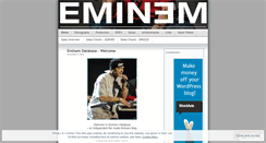 Desktop Screenshot of eminemdatabase.wordpress.com