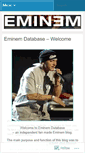 Mobile Screenshot of eminemdatabase.wordpress.com