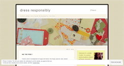 Desktop Screenshot of dressresponsiblysj.wordpress.com