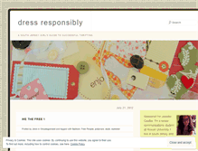 Tablet Screenshot of dressresponsiblysj.wordpress.com