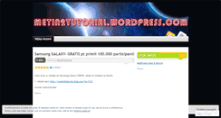 Desktop Screenshot of metin2tutorial.wordpress.com
