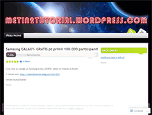 Tablet Screenshot of metin2tutorial.wordpress.com