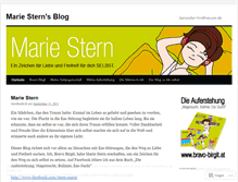 Tablet Screenshot of mariestern.wordpress.com