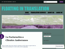 Tablet Screenshot of floatingintranslation.wordpress.com