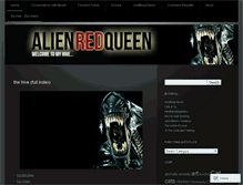 Tablet Screenshot of alienredqueen.wordpress.com