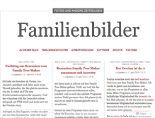 Tablet Screenshot of familienbilder.wordpress.com