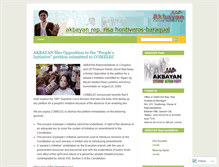 Tablet Screenshot of akbayanrisa.wordpress.com
