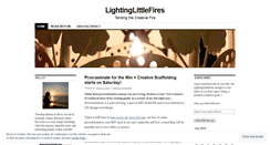 Desktop Screenshot of lightinglittlefires.wordpress.com