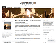 Tablet Screenshot of lightinglittlefires.wordpress.com