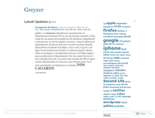 Tablet Screenshot of greyzer.wordpress.com