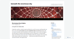 Desktop Screenshot of beneaththeenormoussky.wordpress.com