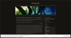 Desktop Screenshot of claimyourpower.wordpress.com