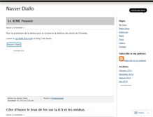 Tablet Screenshot of nasserdiallo.wordpress.com