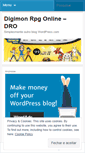 Mobile Screenshot of digimonrpgonlinebrasil.wordpress.com