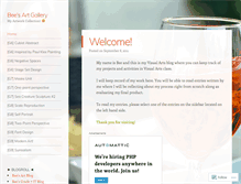Tablet Screenshot of beeartblog.wordpress.com