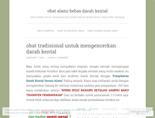 Tablet Screenshot of obatalamibebasdarahkental.wordpress.com