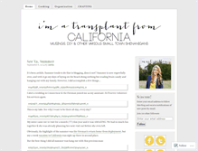 Tablet Screenshot of imatransplantfromcalifornia.wordpress.com