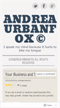 Mobile Screenshot of andreaurbanfox.wordpress.com