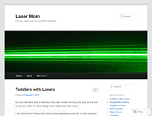Tablet Screenshot of lasermom.wordpress.com