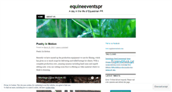Desktop Screenshot of equineeventspr.wordpress.com