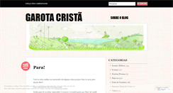 Desktop Screenshot of garotacrista.wordpress.com