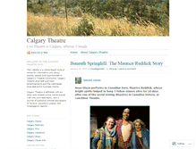 Tablet Screenshot of calgarytheatre.wordpress.com